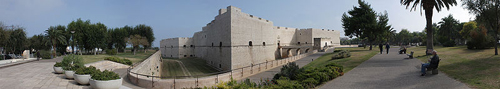 barletta, panorama du chateau