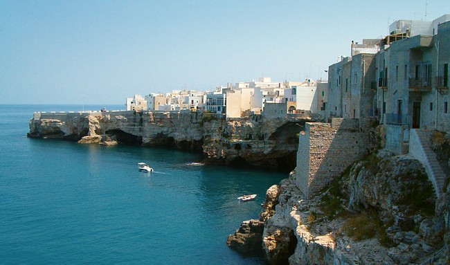 Poilignano dans les Pouilles, la côte